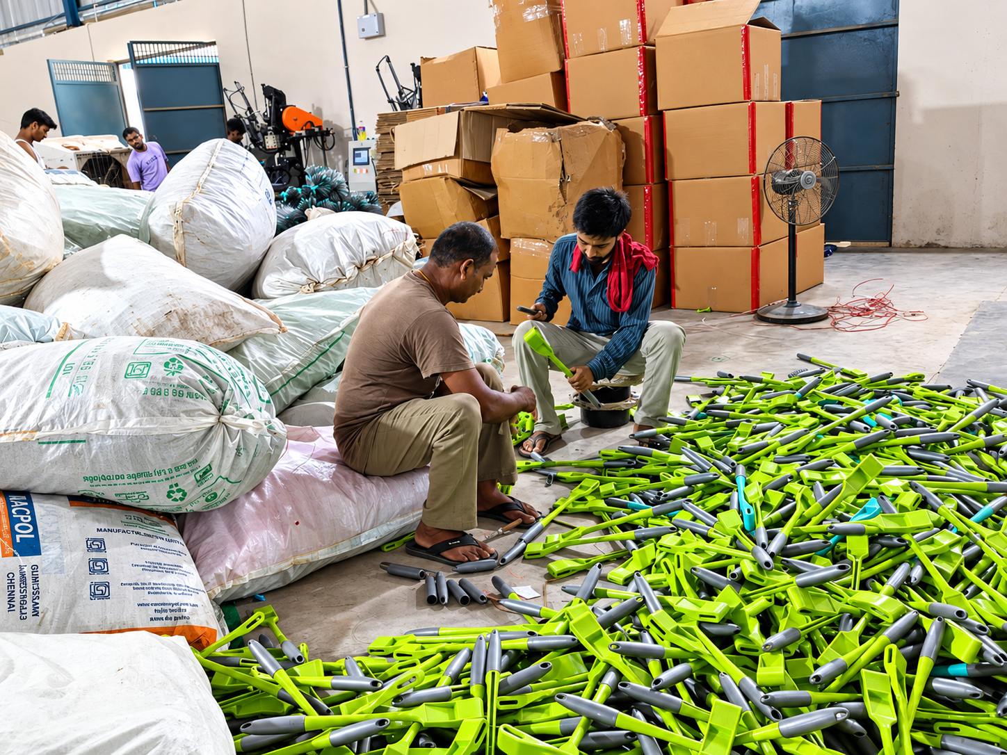 CNC tufting bay at Nandnee Products Agra facility